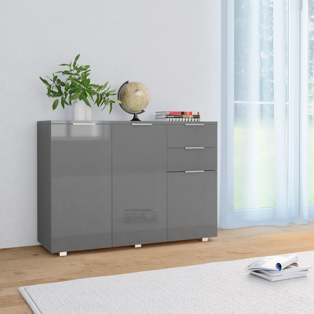 Sideboard Hochglanz- 107X35X80,5 Cm