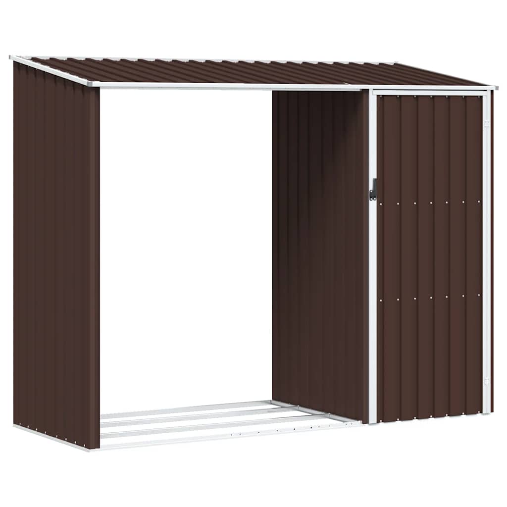 Garten Brennholzlager Anthrazit 245x98x159 cm Verzinkter Stahl