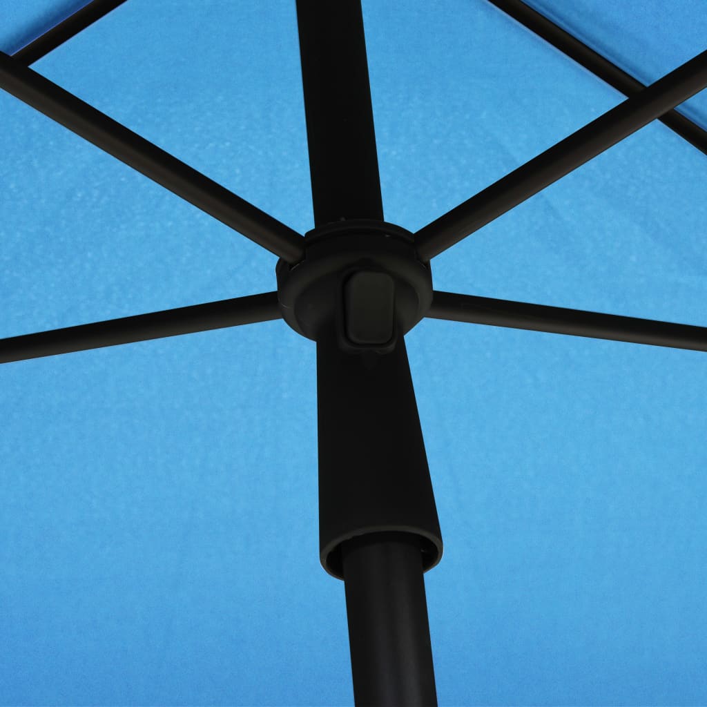 Sonnenschirm mit Mast 210x140 cm Sandfarben