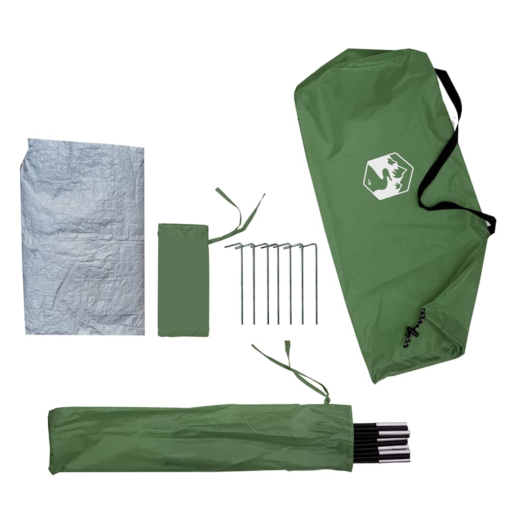 Campingzelt 2 Personen Grau und Orange Wasserfest