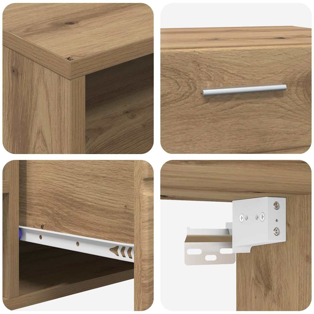 TOP Wandschrank | 1 Schublade | Wandmontiertes Lowboard | Holzschrank | 100 cm