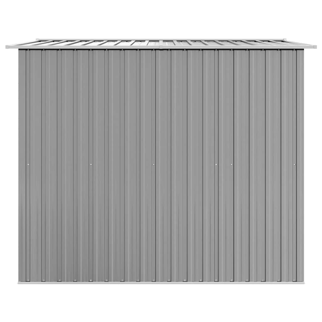 Gartenschuppen Grau Metall 257 x 205 x 178 cm