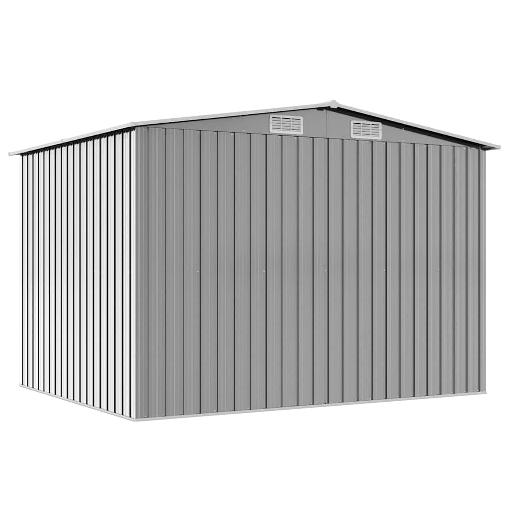 Gartenschuppen Grau Metall 257 x 205 x 178 cm