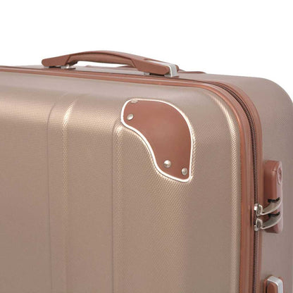 4-teiliges Hartschalen-Trolley-Set | Reisekoffer inkl. Beautycase | Rollkoffer