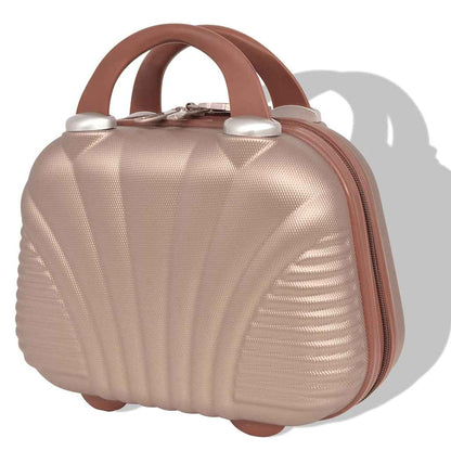 4-teiliges Hartschalen-Trolley-Set | Reisekoffer inkl. Beautycase | Rollkoffer