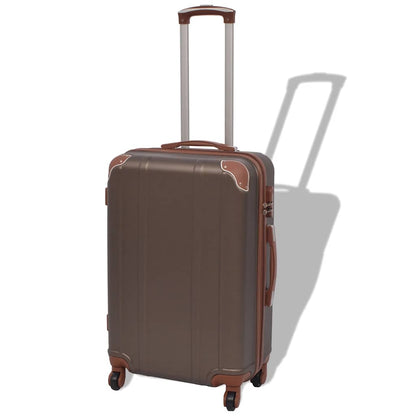 4-teiliges Hartschalen-Trolley-Set | Reisekoffer inkl. Beautycase | Rollkoffer