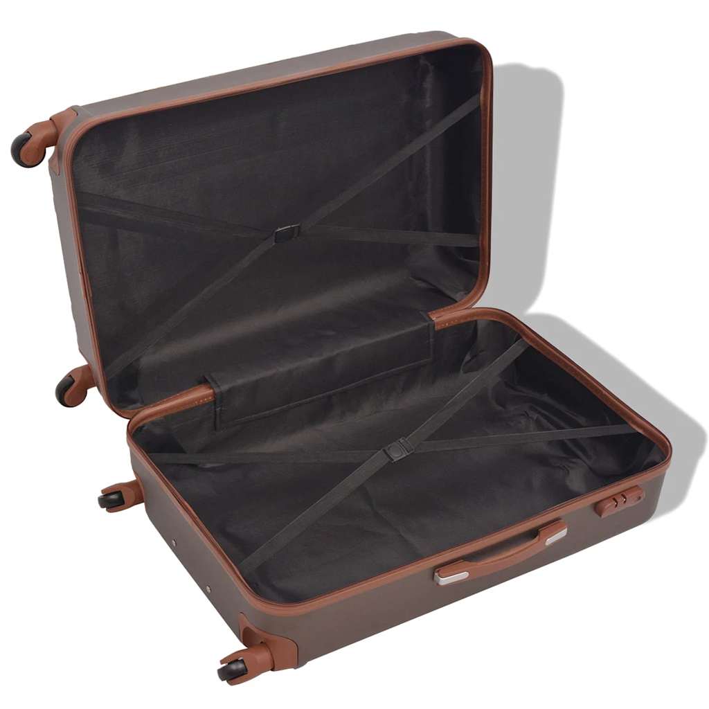4-teiliges Hartschalen-Trolley-Set | Reisekoffer inkl. Beautycase | Rollkoffer