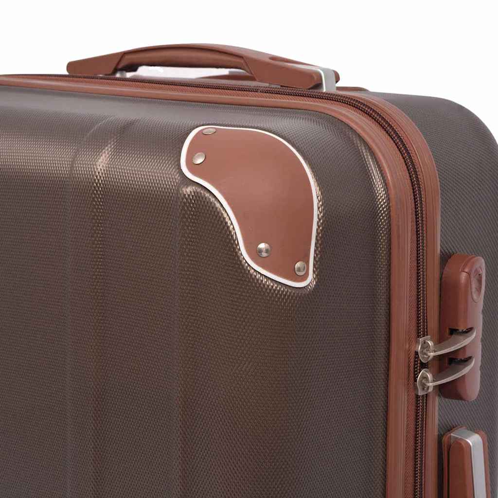 4-teiliges Hartschalen-Trolley-Set | Reisekoffer inkl. Beautycase | Rollkoffer