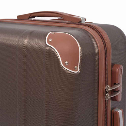 4-teiliges Hartschalen-Trolley-Set | Reisekoffer inkl. Beautycase | Rollkoffer