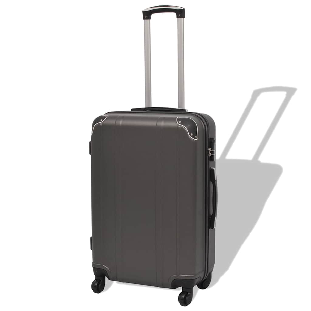 4-teiliges Hartschalen-Trolley-Set | Reisekoffer inkl. Beautycase | Rollkoffer