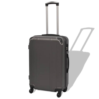 4-teiliges Hartschalen-Trolley-Set | Reisekoffer inkl. Beautycase | Rollkoffer