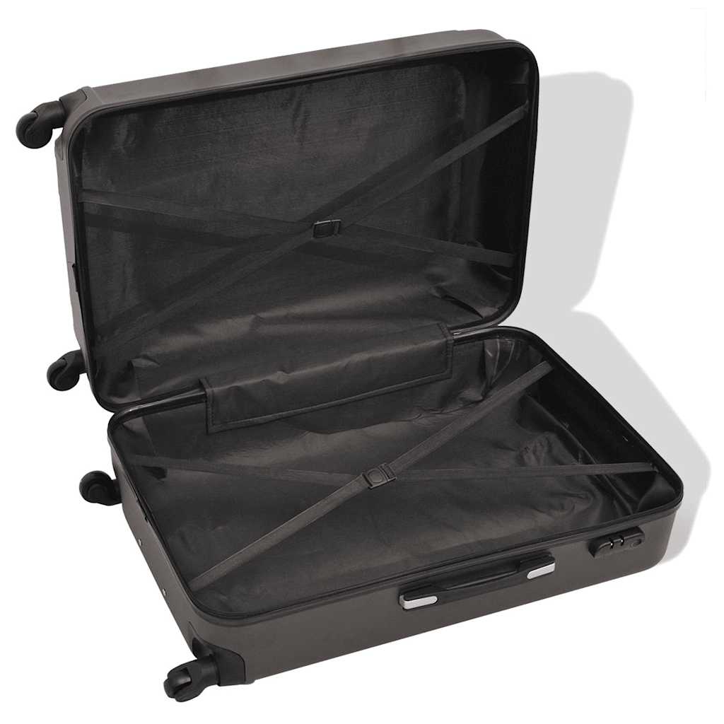 4-teiliges Hartschalen-Trolley-Set | Reisekoffer inkl. Beautycase | Rollkoffer