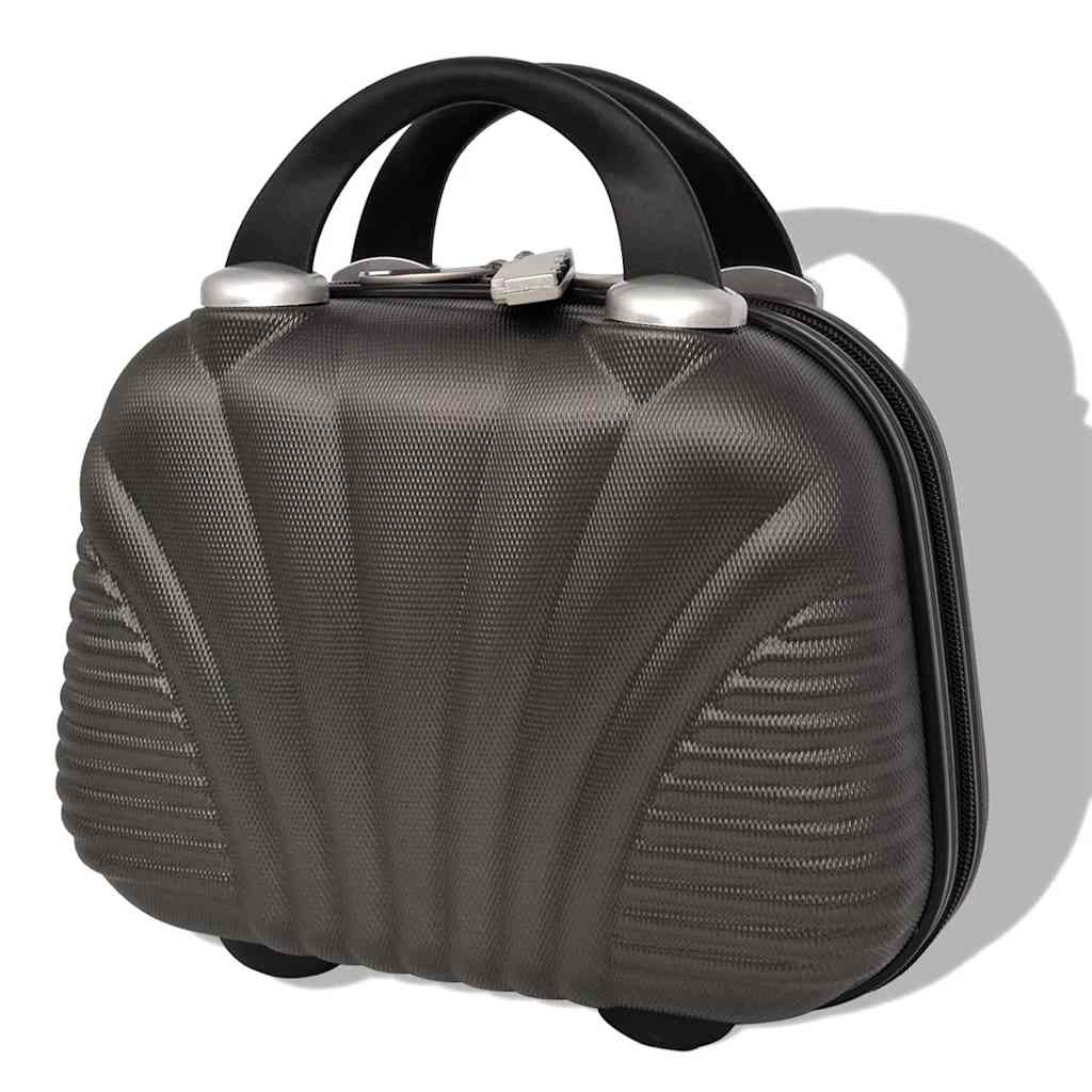 4-teiliges Hartschalen-Trolley-Set | Reisekoffer inkl. Beautycase | Rollkoffer