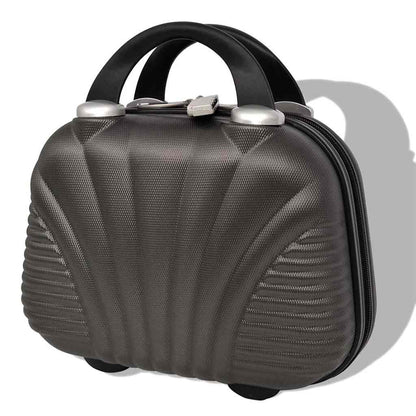 4-teiliges Hartschalen-Trolley-Set | Reisekoffer inkl. Beautycase | Rollkoffer