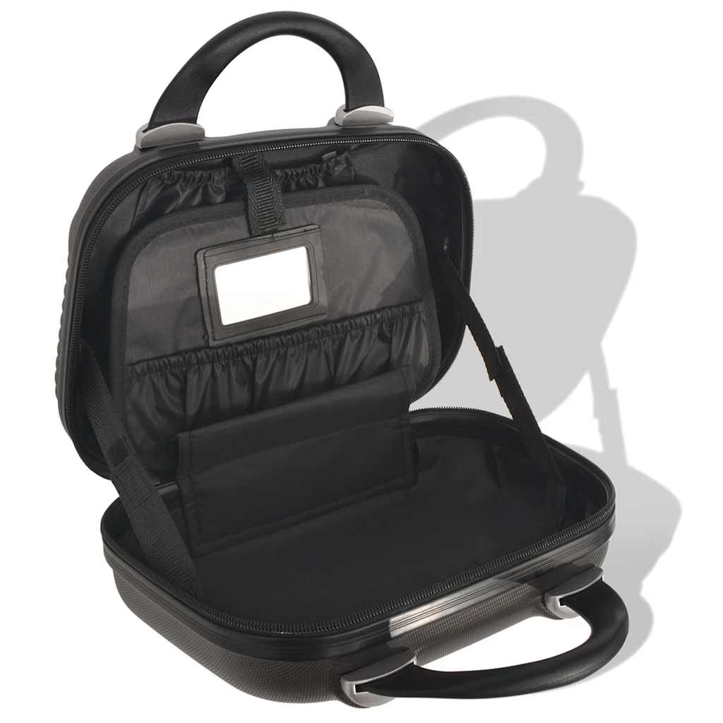4-teiliges Hartschalen-Trolley-Set | Reisekoffer inkl. Beautycase | Rollkoffer