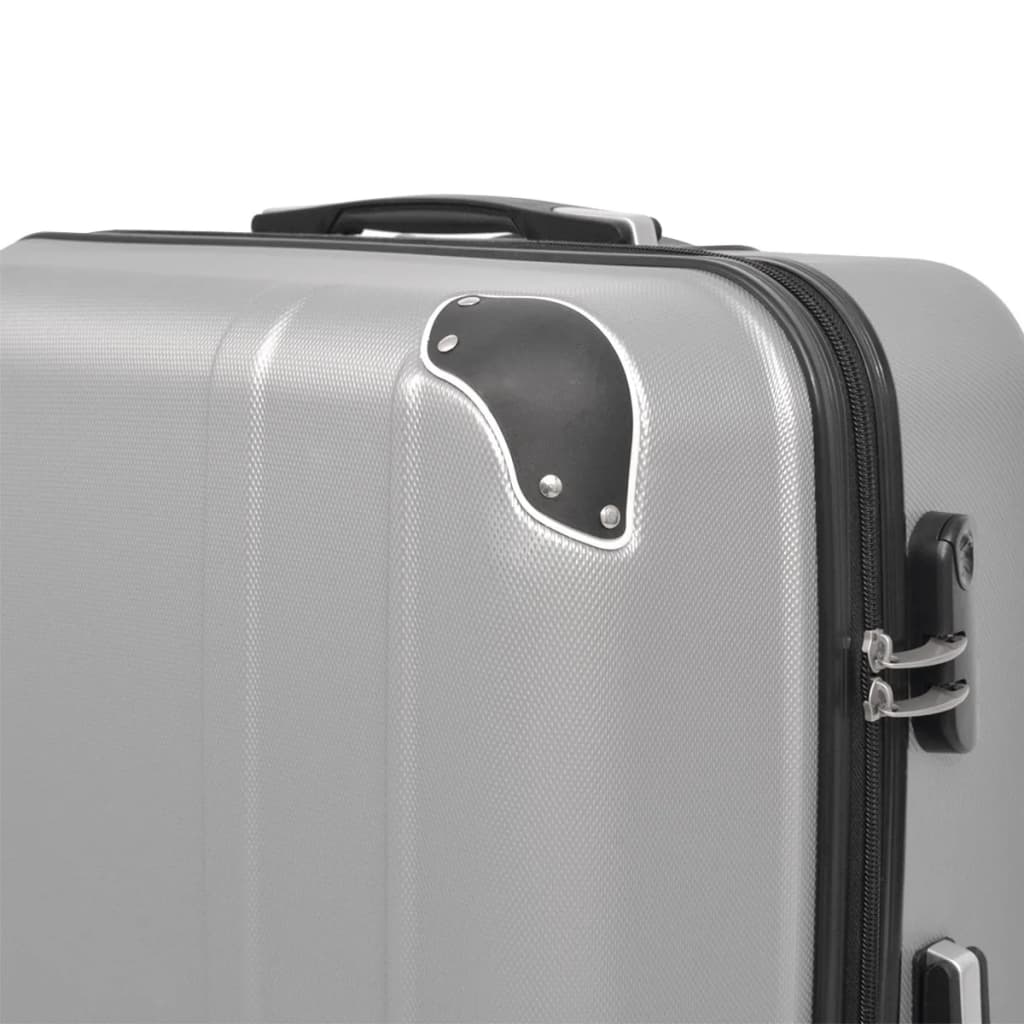 4-teiliges Hartschalen-Trolley-Set | Reisekoffer inkl. Beautycase | Rollkoffer