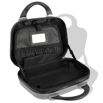 4-teiliges Hartschalen-Trolley-Set | Reisekoffer inkl. Beautycase | Rollkoffer