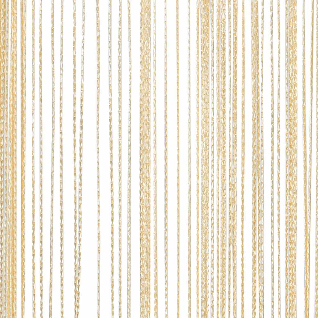 Fadenvorhang 2 Stk.100 x 250 cm Weiß