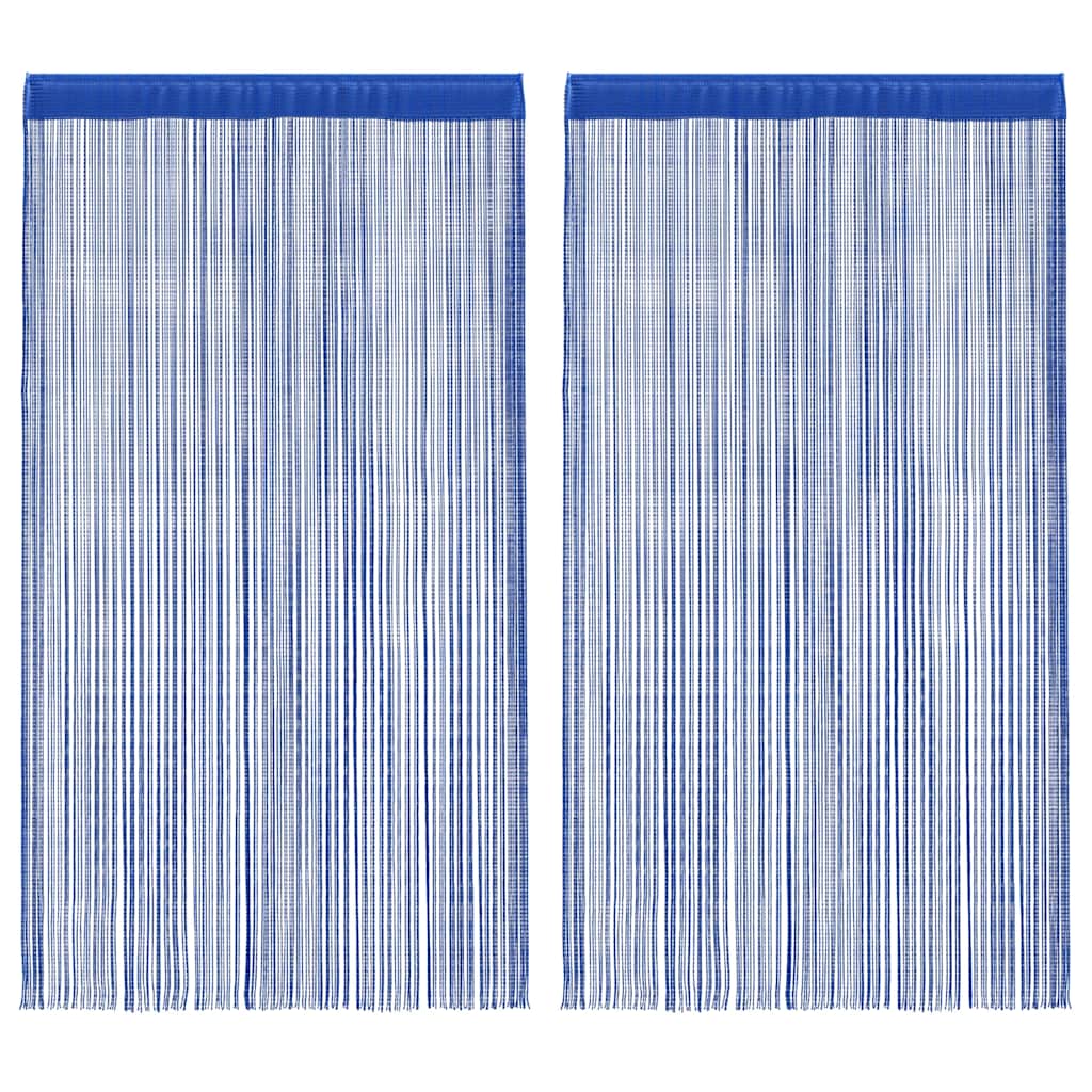 Fadenvorhang 2 Stk.100 x 250 cm Weiß