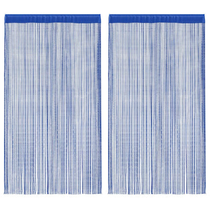 Fadenvorhang 2 Stk.100 x 250 cm Weiß