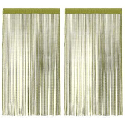 Fadenvorhang 2 Stk.100 x 250 cm Weiß