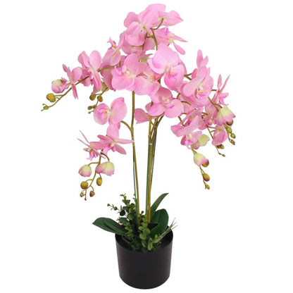 vidaXL Künstliche Orchidee mit Topf 30 cm Weiß