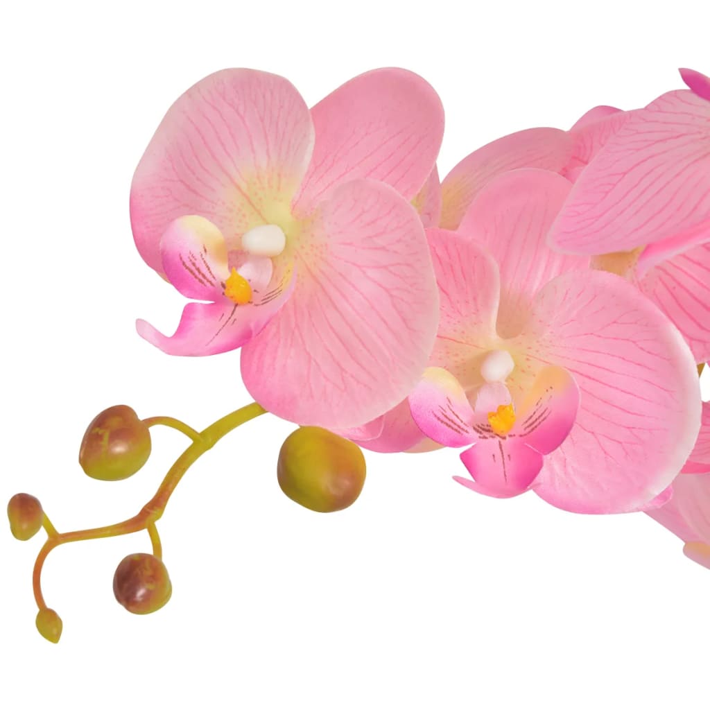 vidaXL Künstliche Orchidee mit Topf 30 cm Weiß