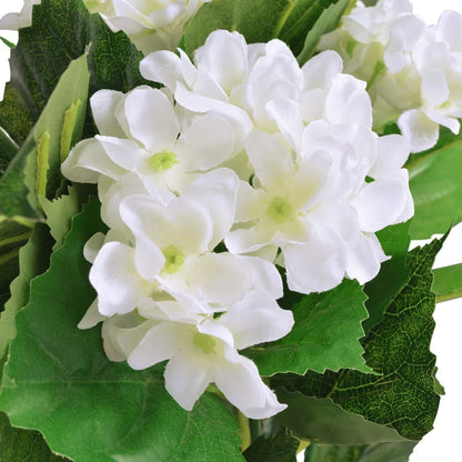 vidaXL Künstliche Hortensie mit Topf 60 cm Blau