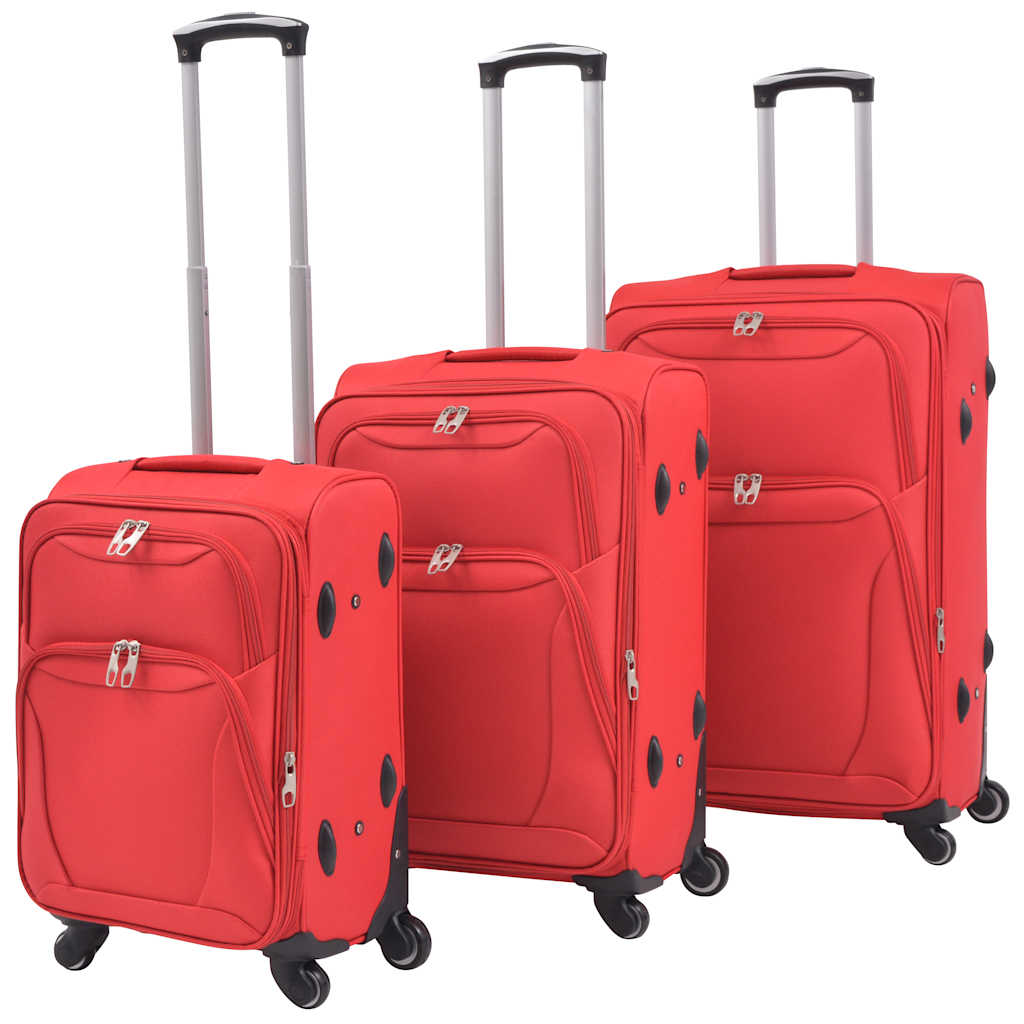 3-tlg. Reisekoffer Set | Trolley | Reisegepäck | Weichgepäck | Rollkoffer-Set