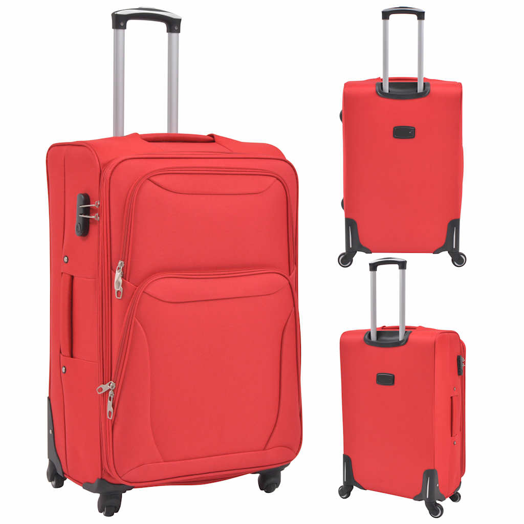 3-tlg. Reisekoffer Set | Trolley | Reisegepäck | Weichgepäck | Rollkoffer-Set