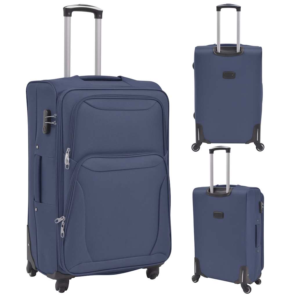 3-tlg. Reisekoffer Set | Trolley | Reisegepäck | Weichgepäck | Rollkoffer-Set