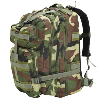 Rucksack im Army-Style 50 L Olivgrün