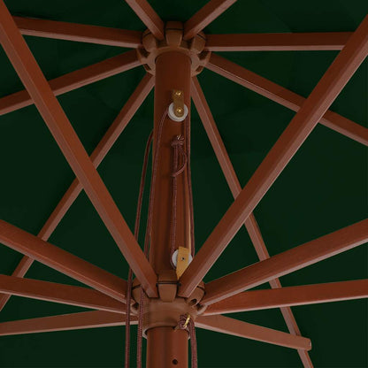 Sonnenschirm mit Holzmast 350 cm Sandweiß