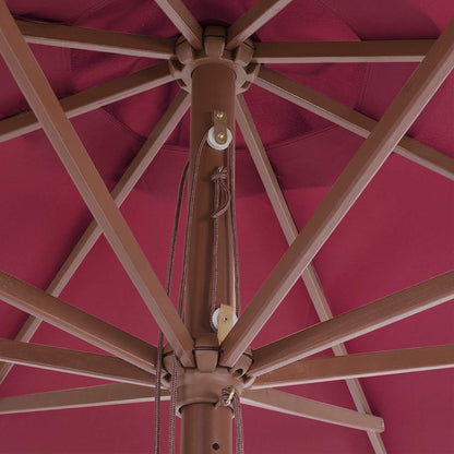 Sonnenschirm mit Holzmast 350 cm Sandweiß