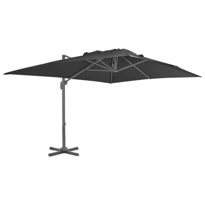 Ampelschirm Mit Aluminiummast 400 X 300 Cm Sand