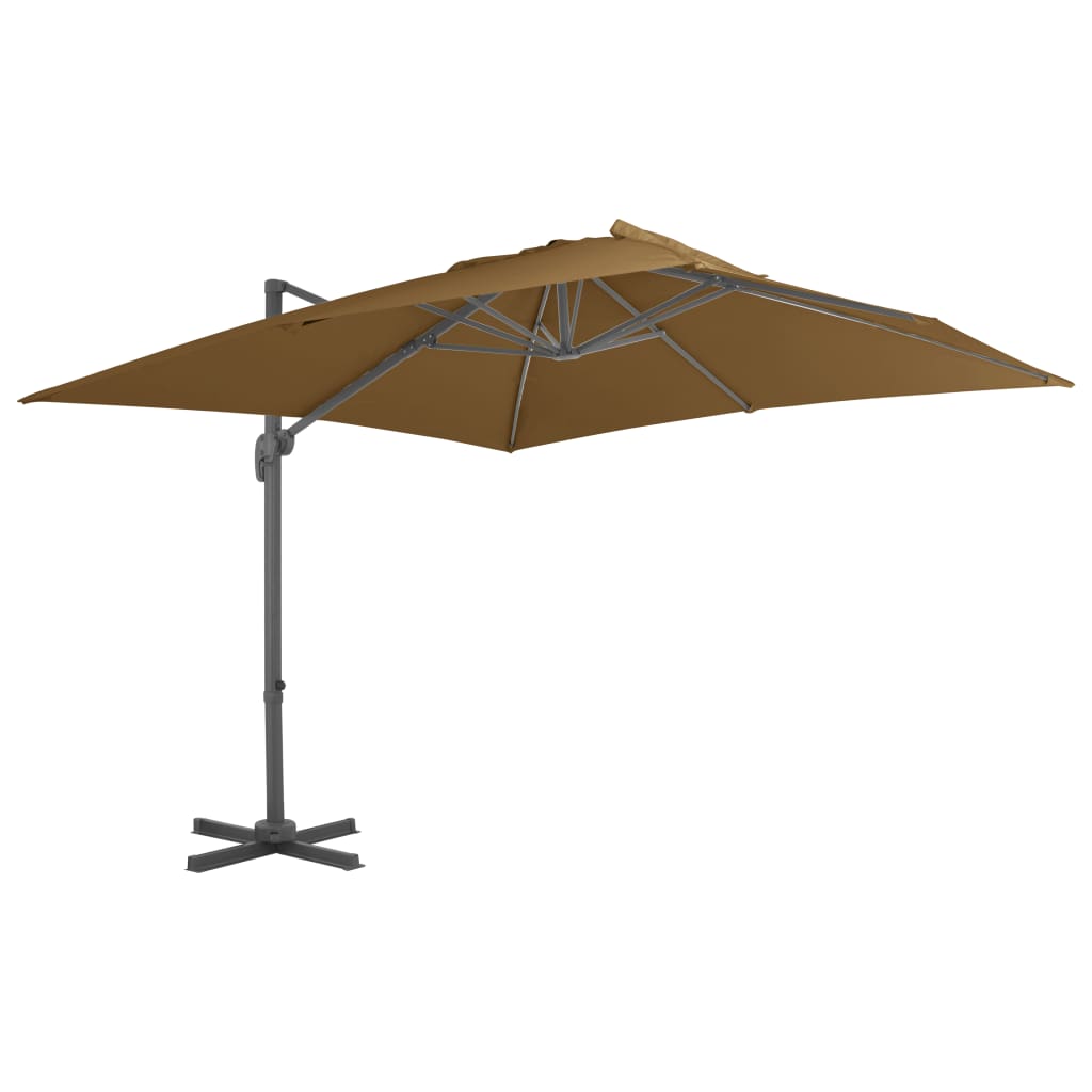 Ampelschirm Mit Aluminiummast 400 X 300 Cm Sand