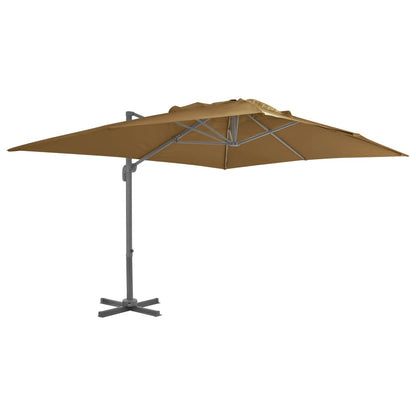 Ampelschirm Mit Aluminiummast 400 X 300 Cm Sand