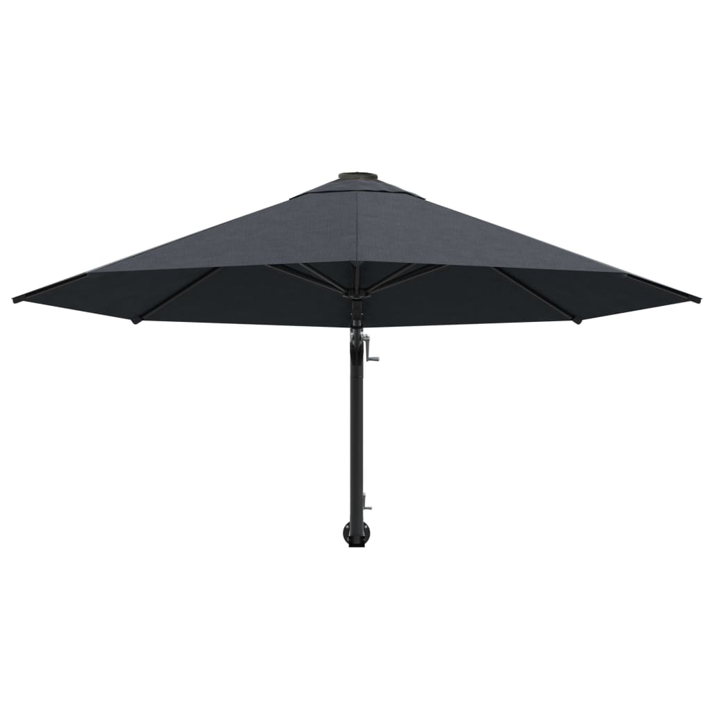 Sonnenschirm zur Wandmontage mit Metall-Mast 300 cm Sandweiß