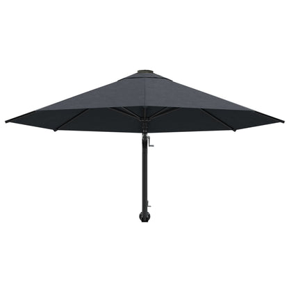 Sonnenschirm zur Wandmontage mit Metall-Mast 300 cm Sandweiß