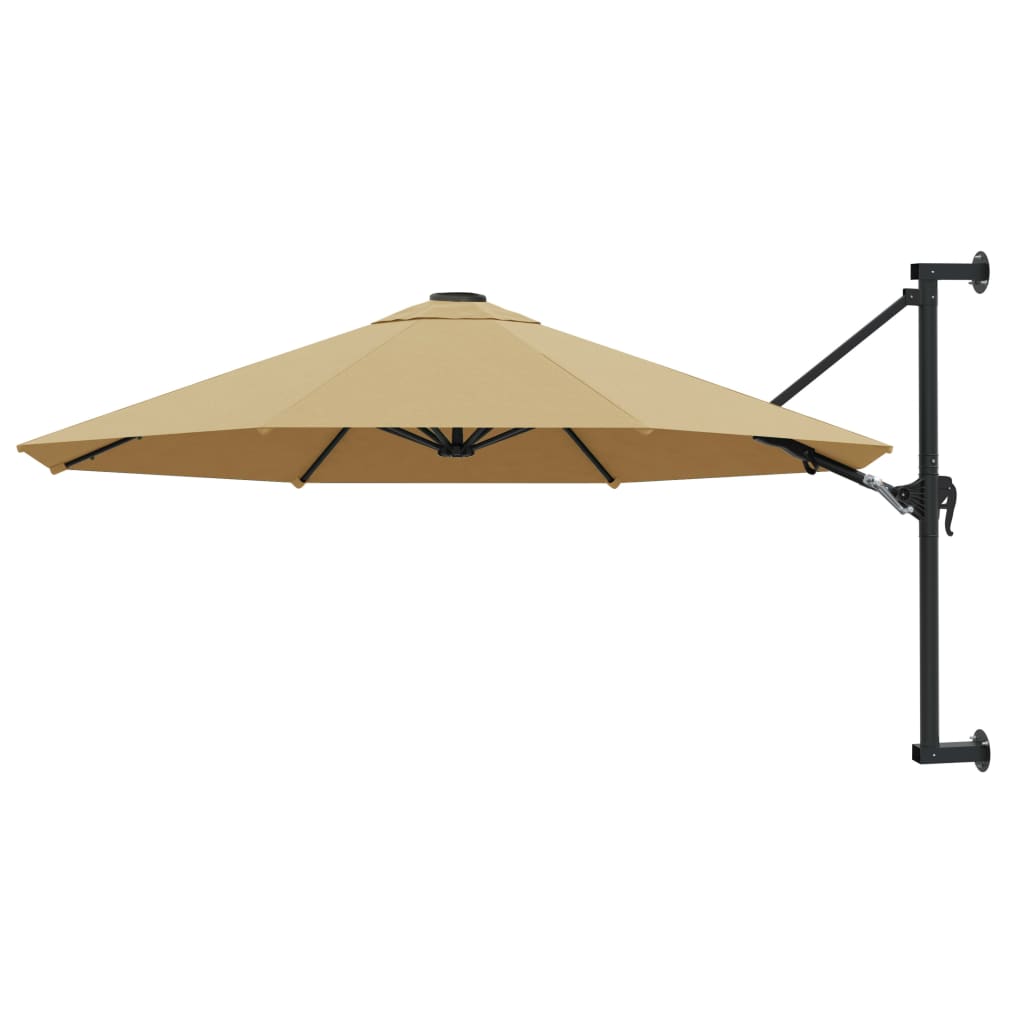 Sonnenschirm Zur Wandmontage Mit Metall-Mast 300 Cm