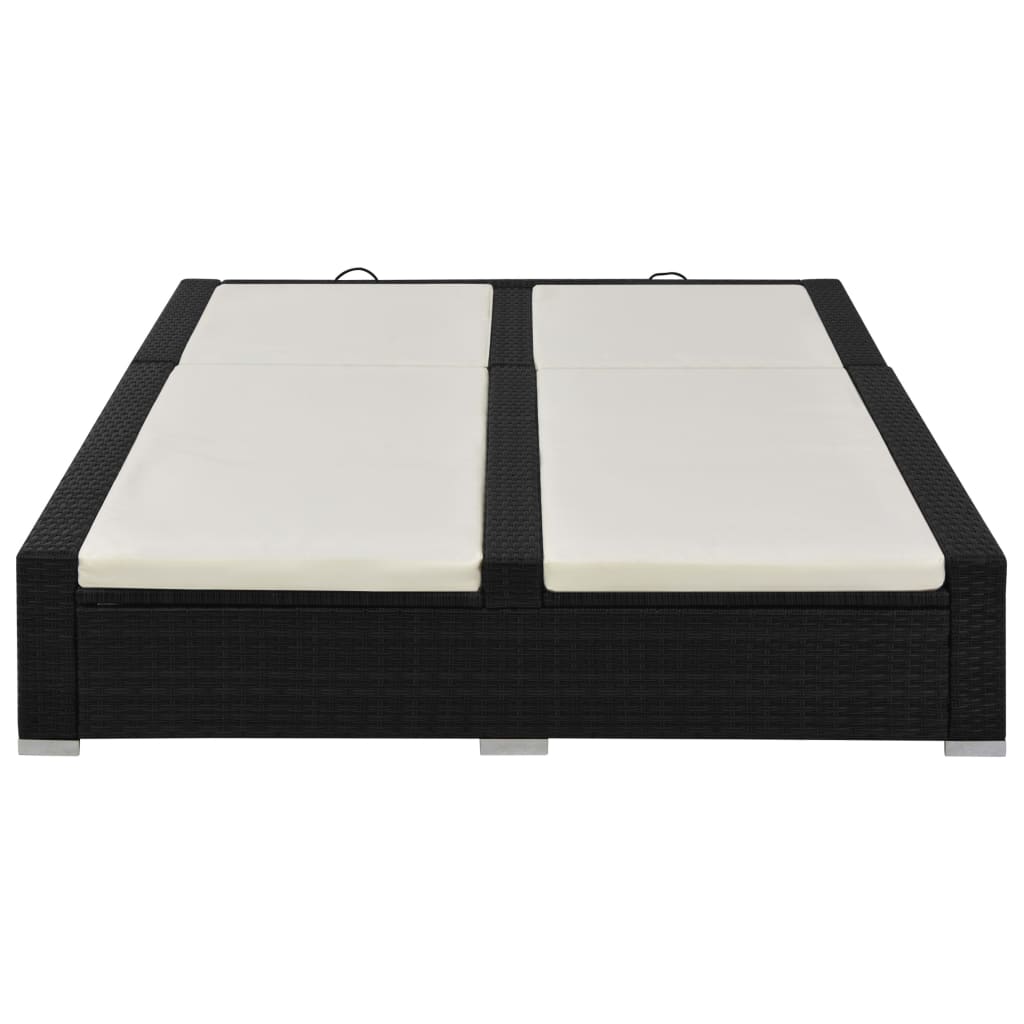Doppel-Sonnenliege Poly Rattan