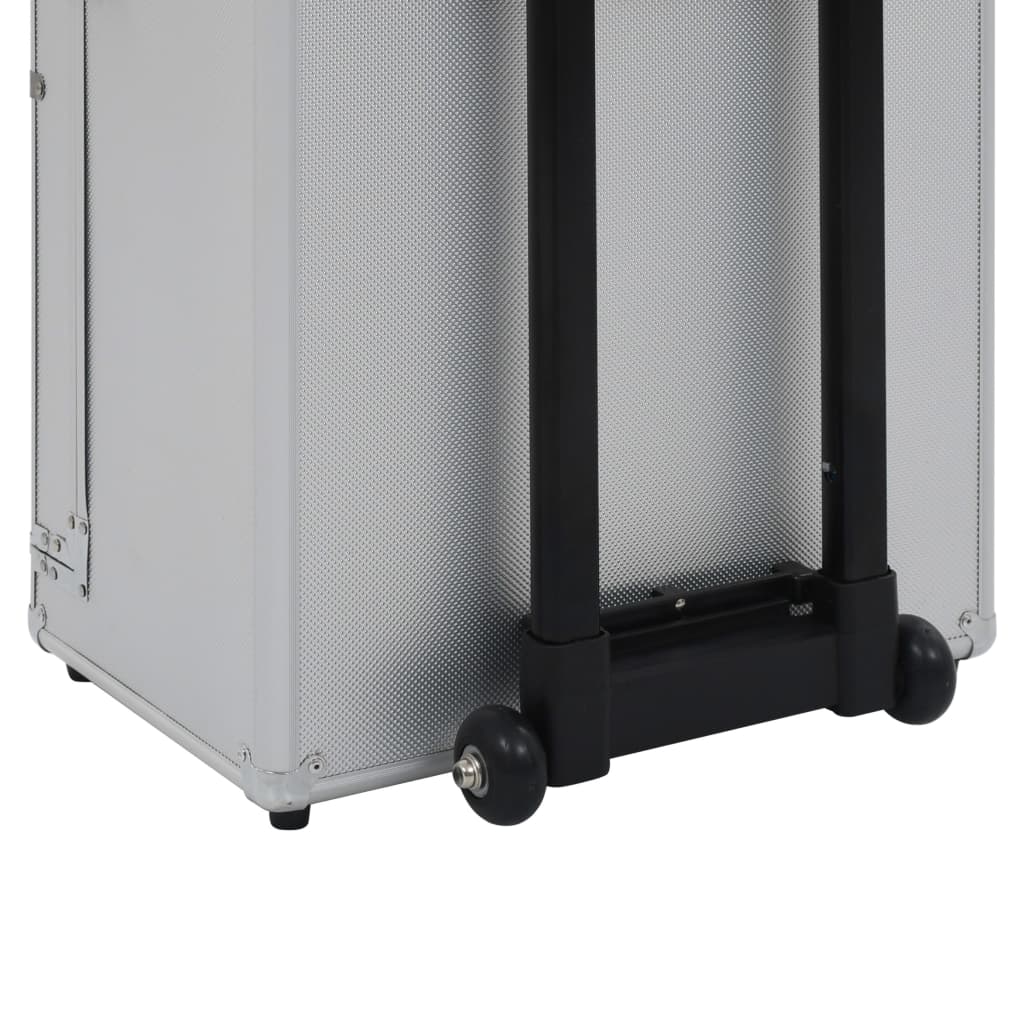 Kosmetikkoffer Aluminium Silbern