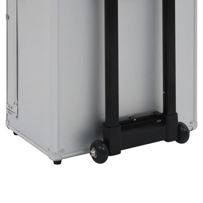 Kosmetikkoffer Aluminium Silbern