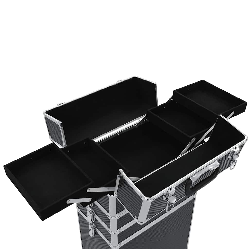Kosmetikkoffer Aluminium Schwarz