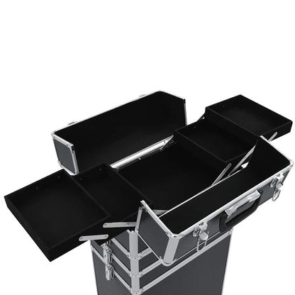 Kosmetikkoffer Aluminium Schwarz