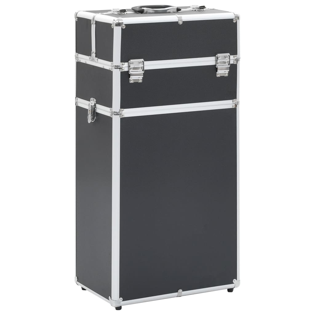 Kosmetikkoffer Aluminium Schwarz