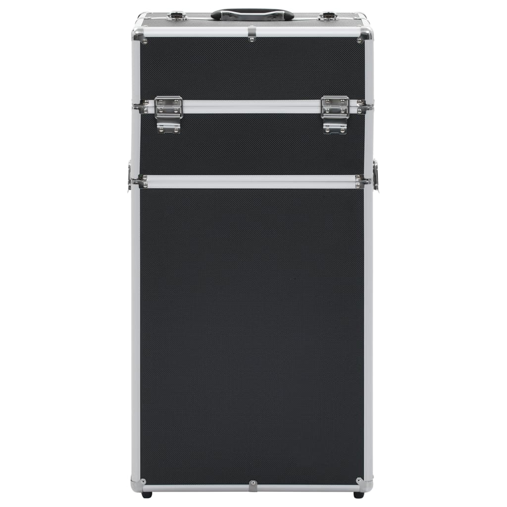 Kosmetikkoffer Aluminium Schwarz