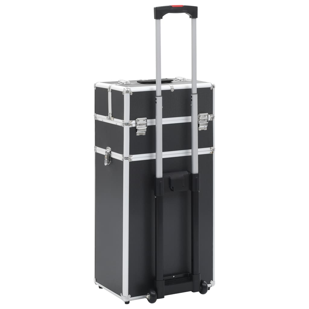 Kosmetikkoffer Aluminium Schwarz