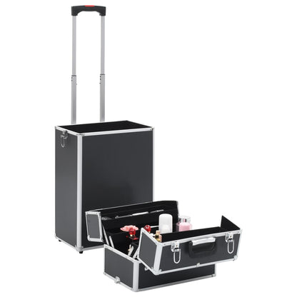Kosmetikkoffer Aluminium Schwarz