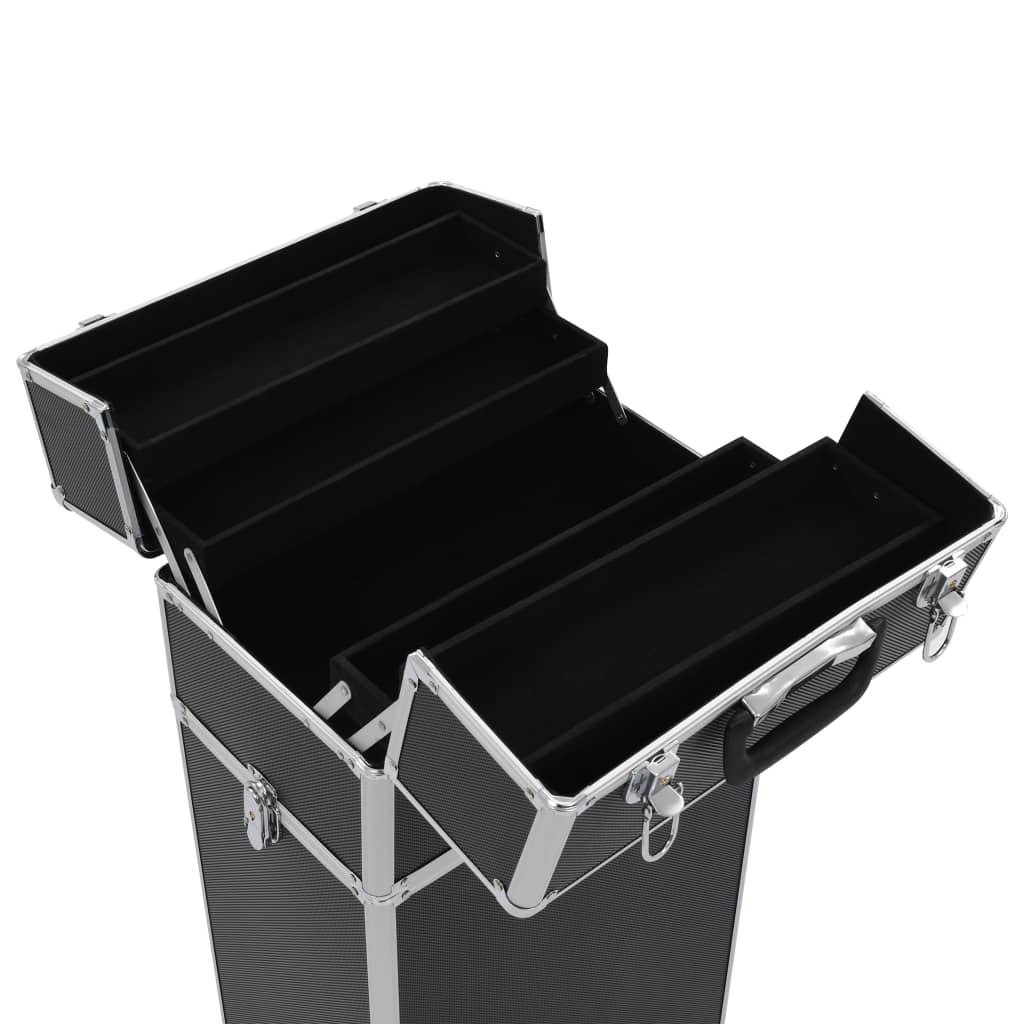 Kosmetikkoffer Aluminium Schwarz